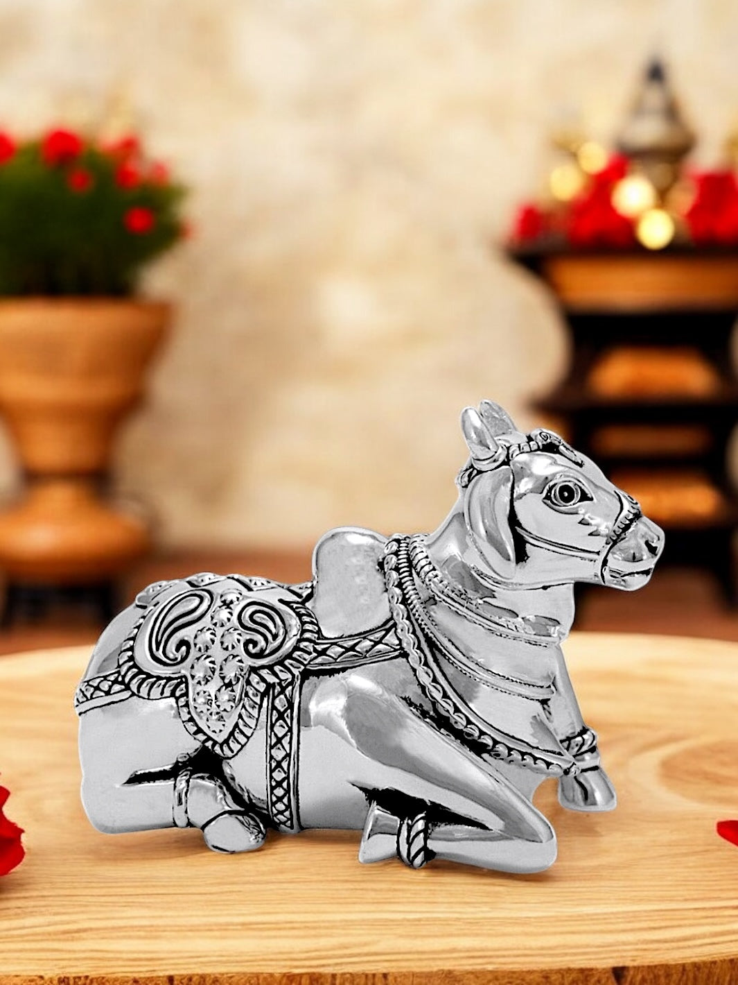 Pure Silver Nandi Idol