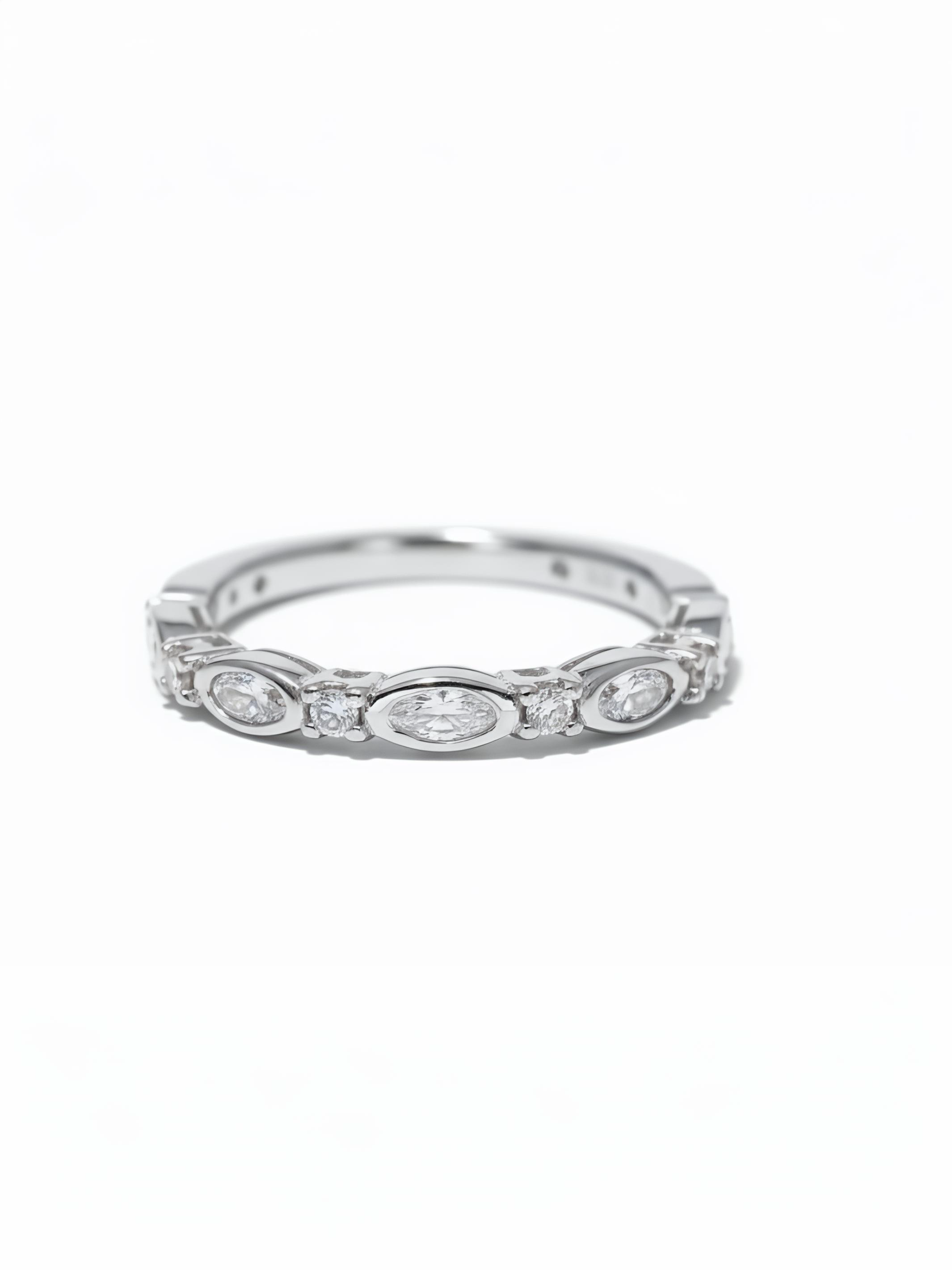 Pure Silver Dazzling Variety Ring