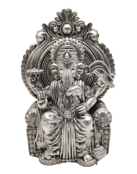 Pure Silver Lalbaugcha Raja Ganesha Idol