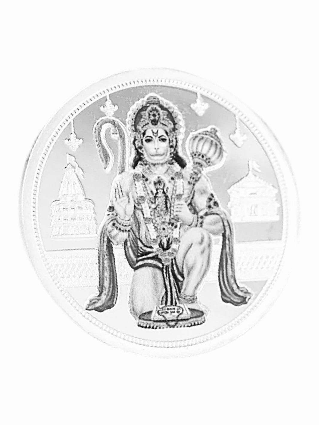 Hanuman Ji Silver Coin