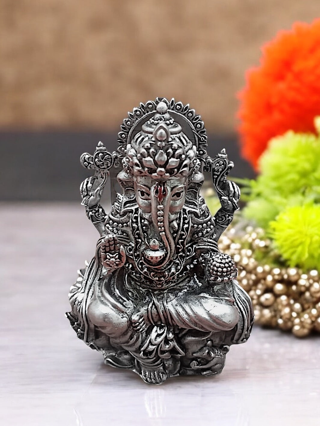 Pure Silver Ganesha Idol