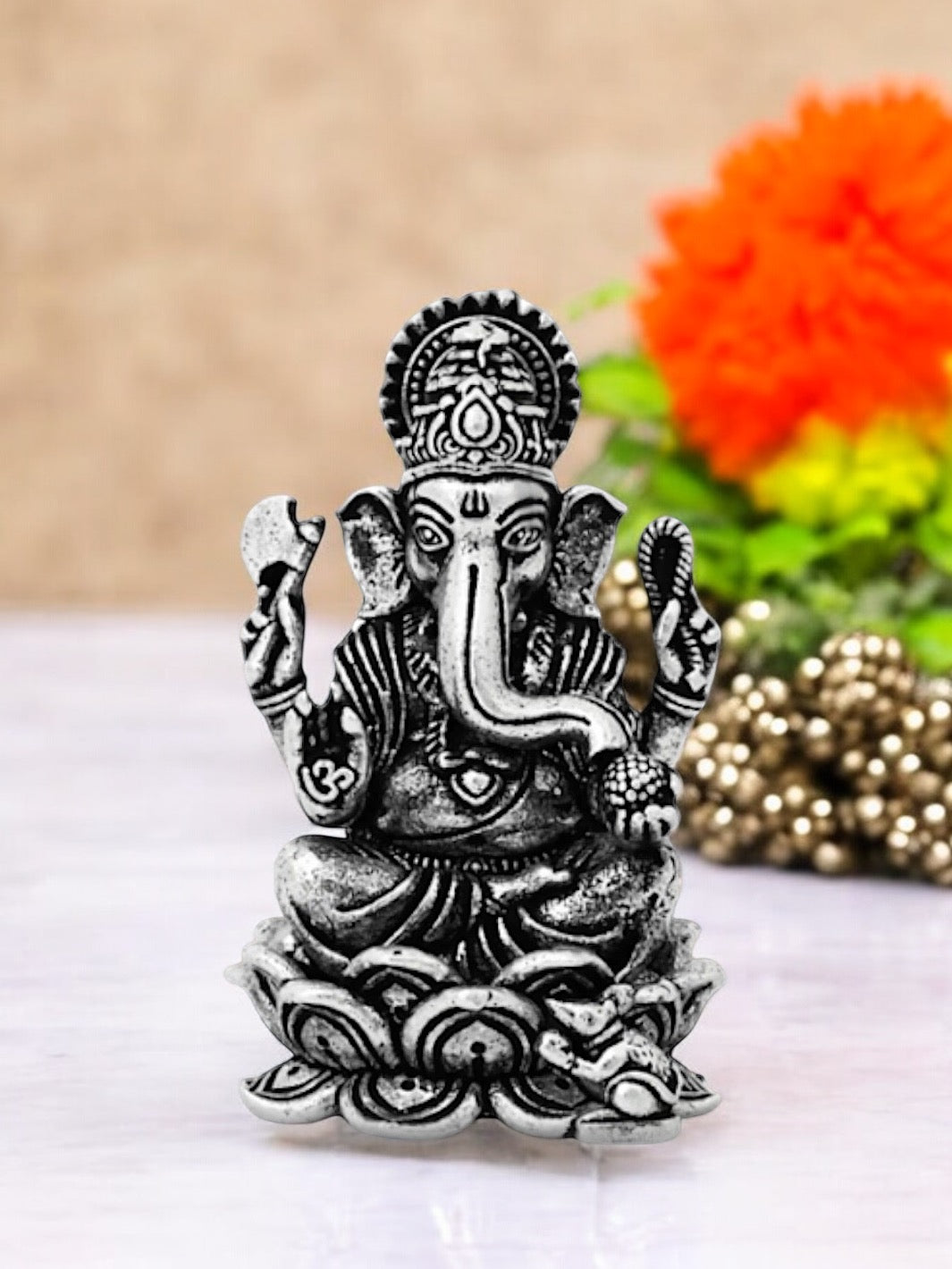 Lord Ganesh Pure Silver 3d Idol