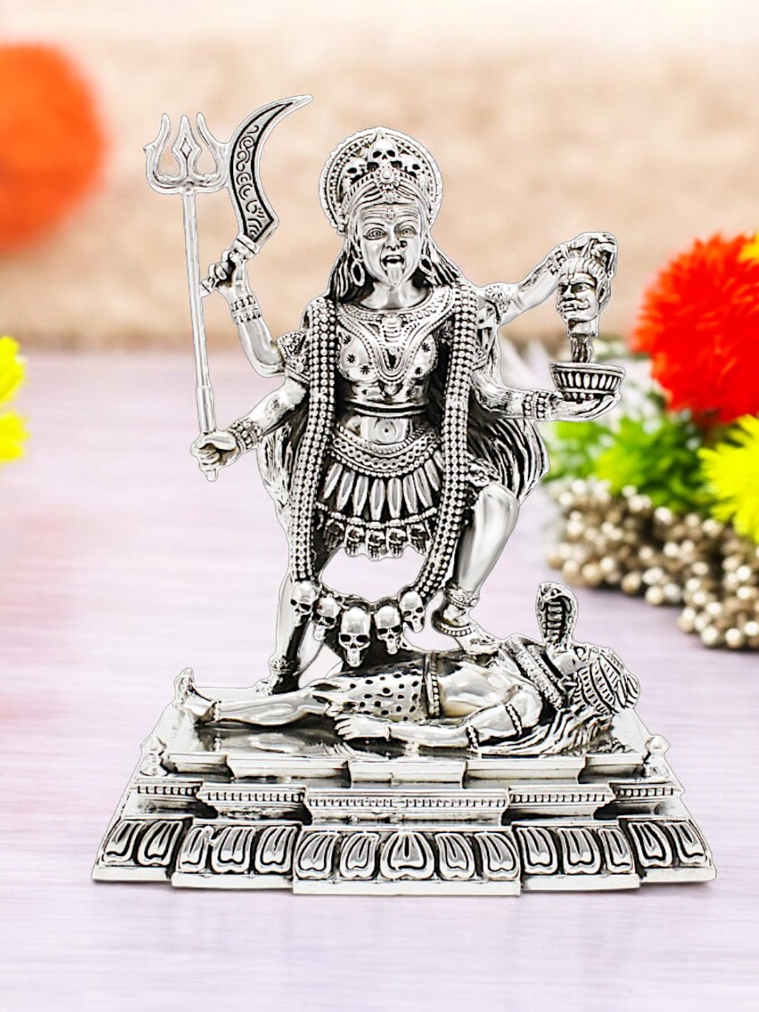 Pure Silver Maha Kali Idol