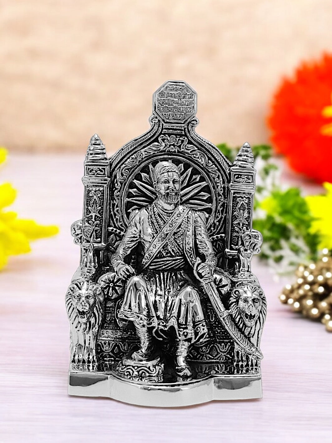 Pure Silver Chhatrapati Shivaji Maharaj Idol