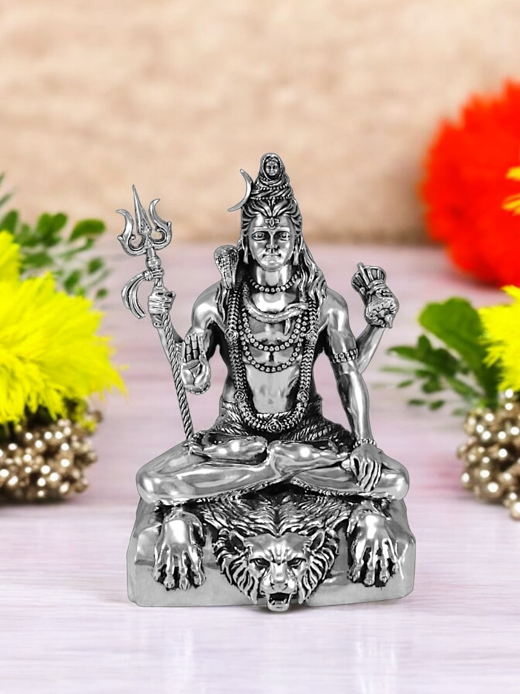 Pure Silver Shivji Idol