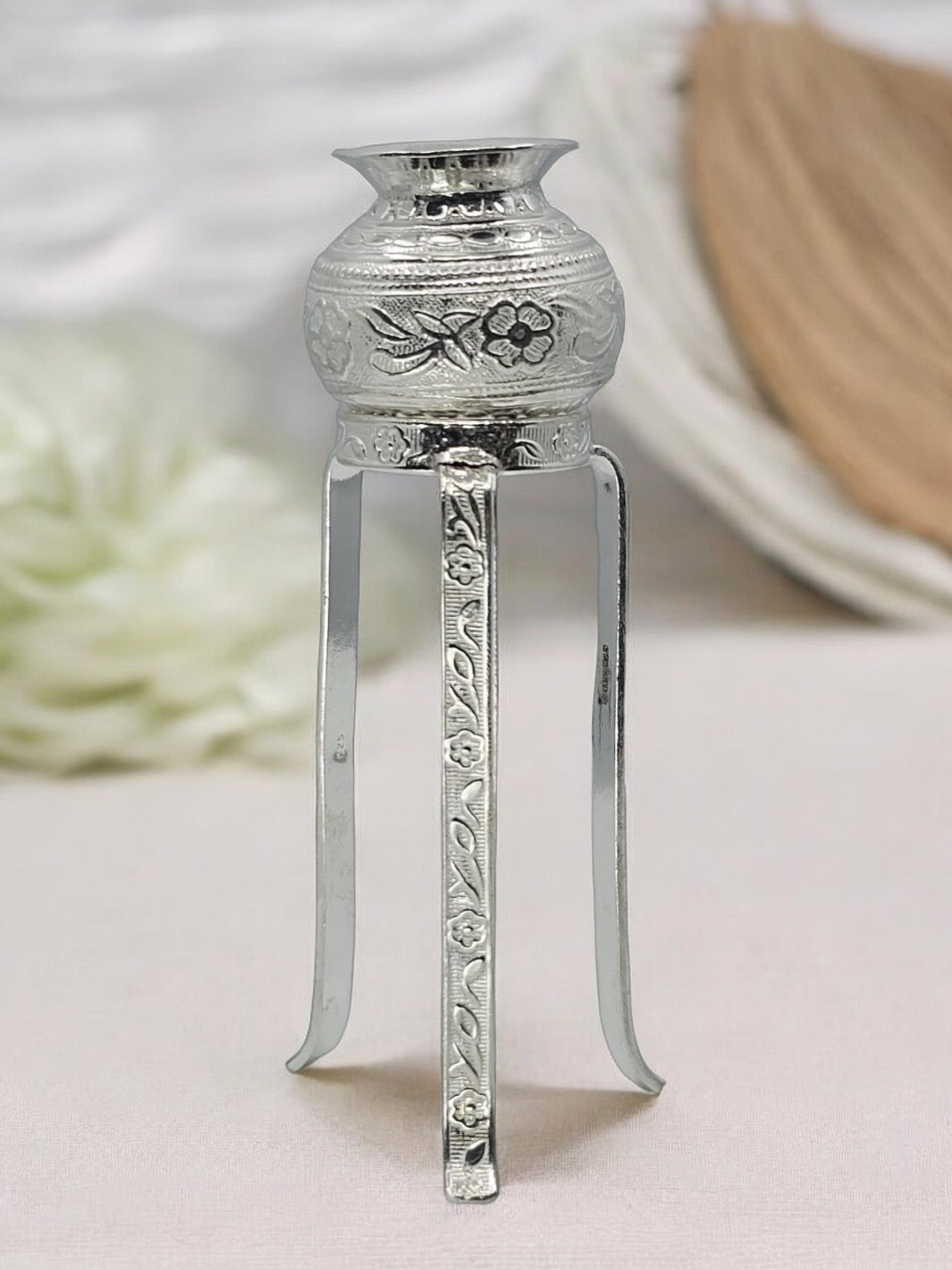 Pure Silver Lord Shiva abhishekam kalash