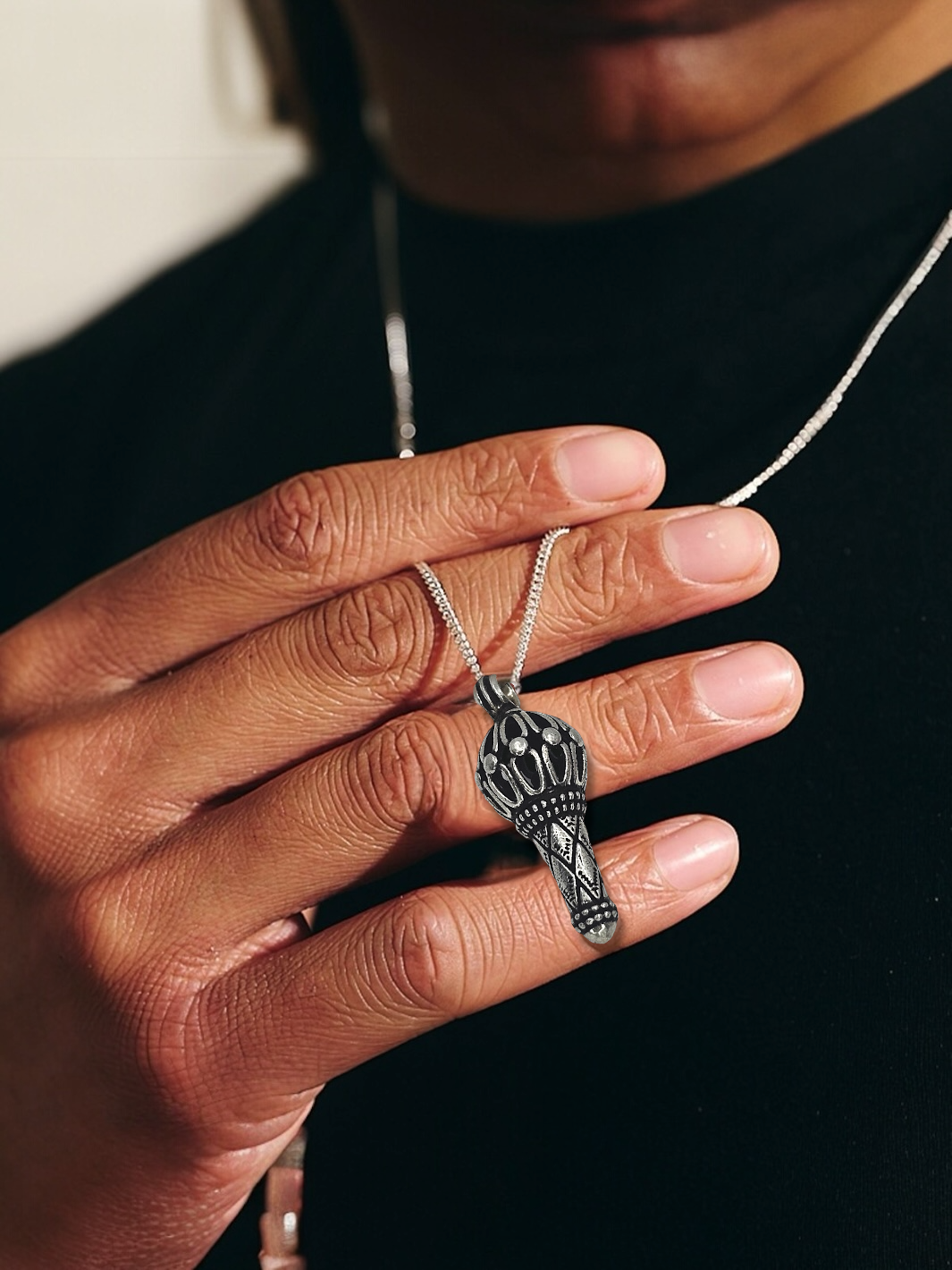 Bajrang Bali Hanuman Gada Pendant with chain