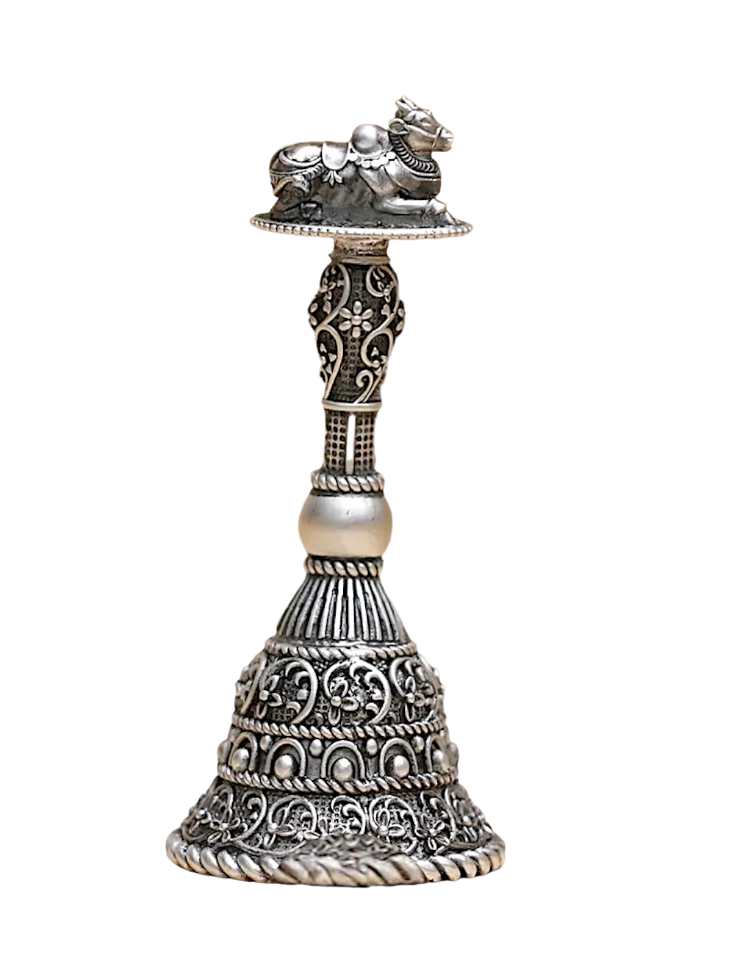 Pure Silver 3D Nandi Bell