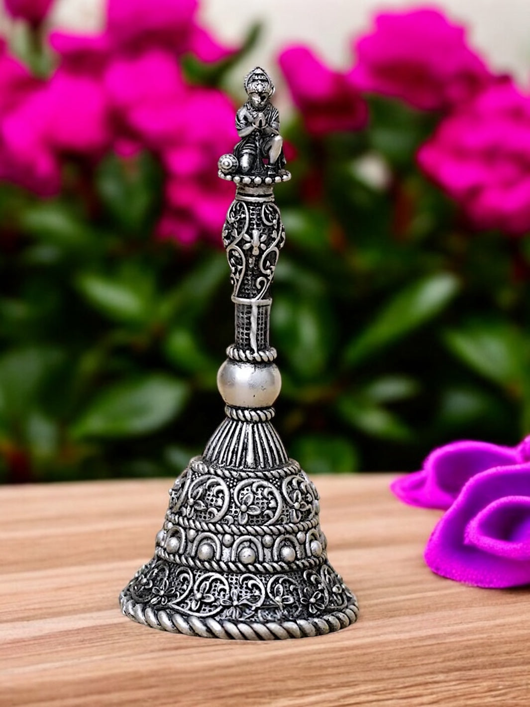 Pure Silver Lord Hanuman Bell