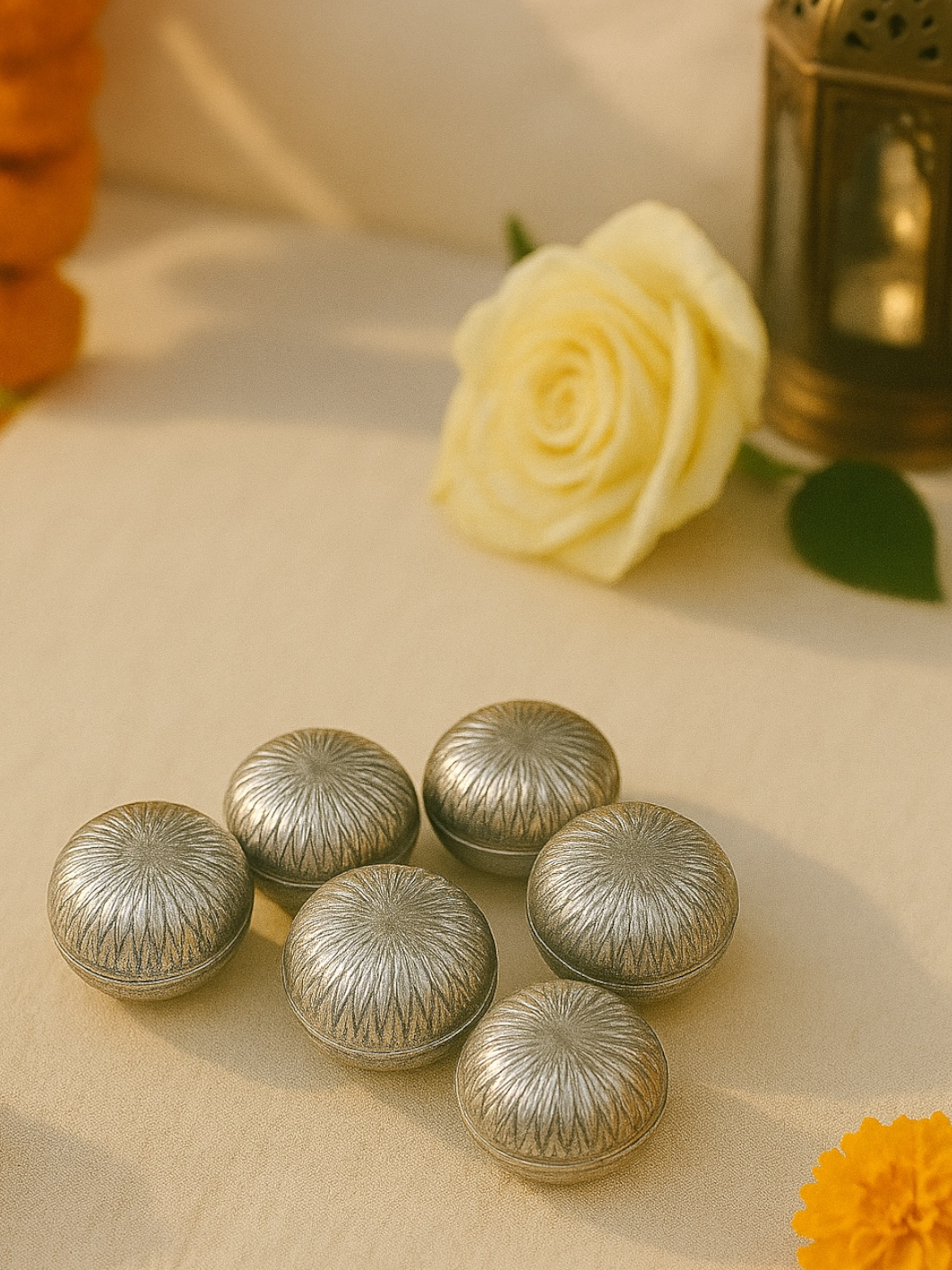 Pure 925 Silver Supari (4 pieces)