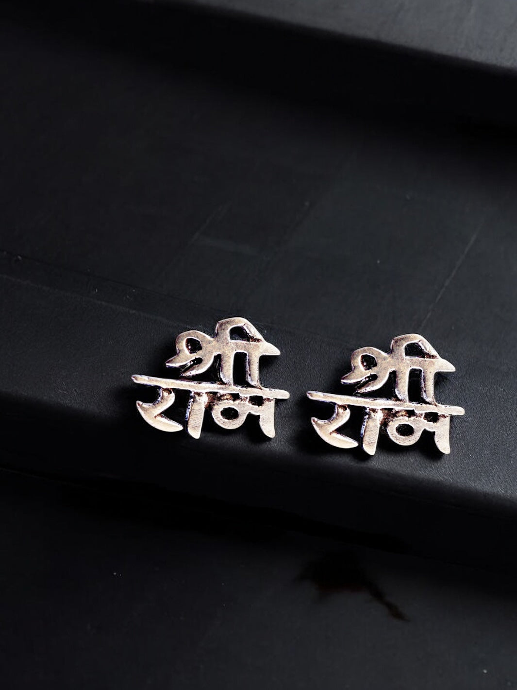 Shree Ram Silver Earring - PSA Jewels