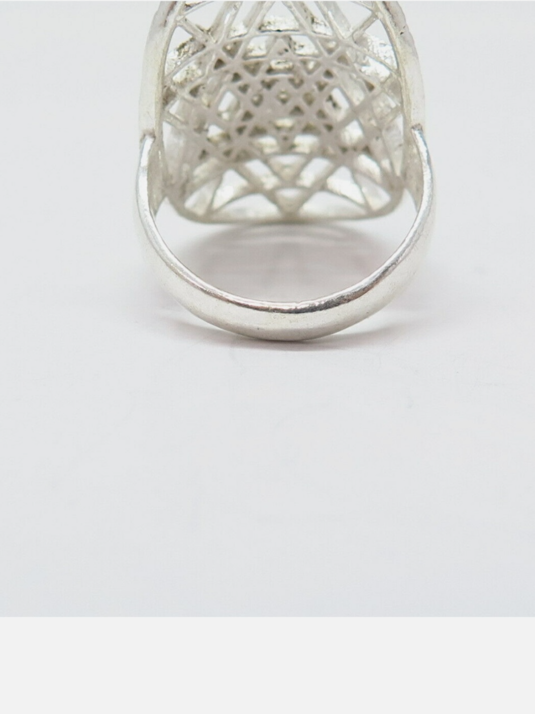 Yantra Meditation Pure Silver Ring