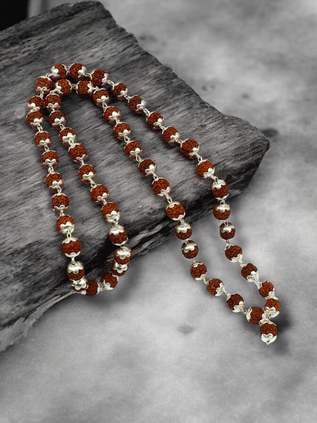 Natural Rudraksha japp mala (54-beads)