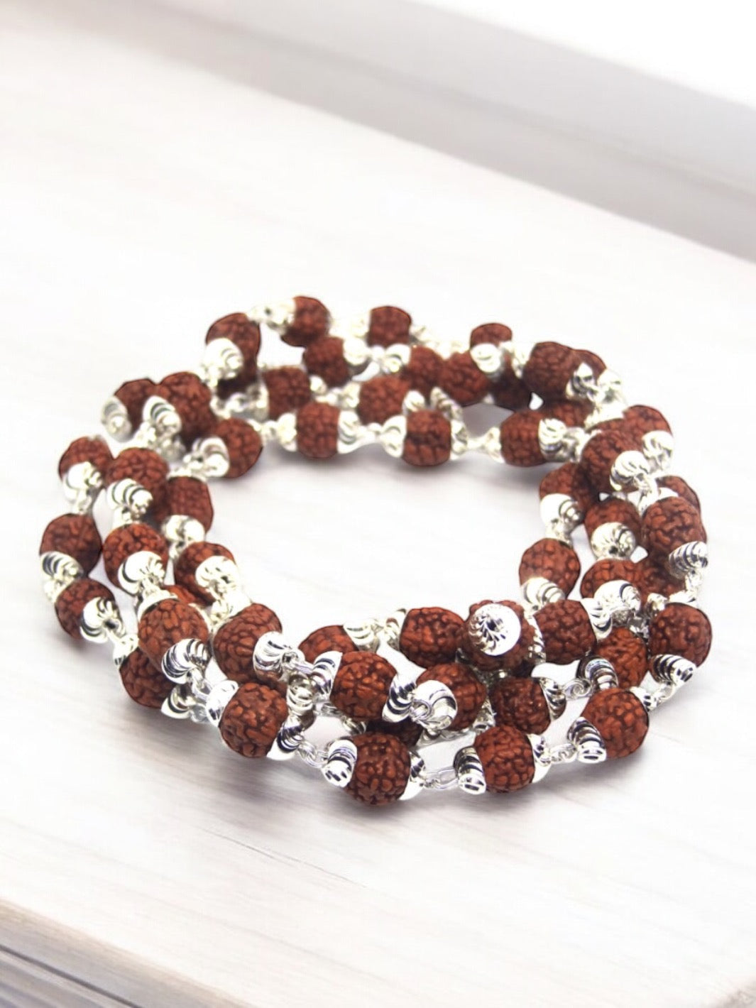 Natural Rudraksha 108-beads japp mala