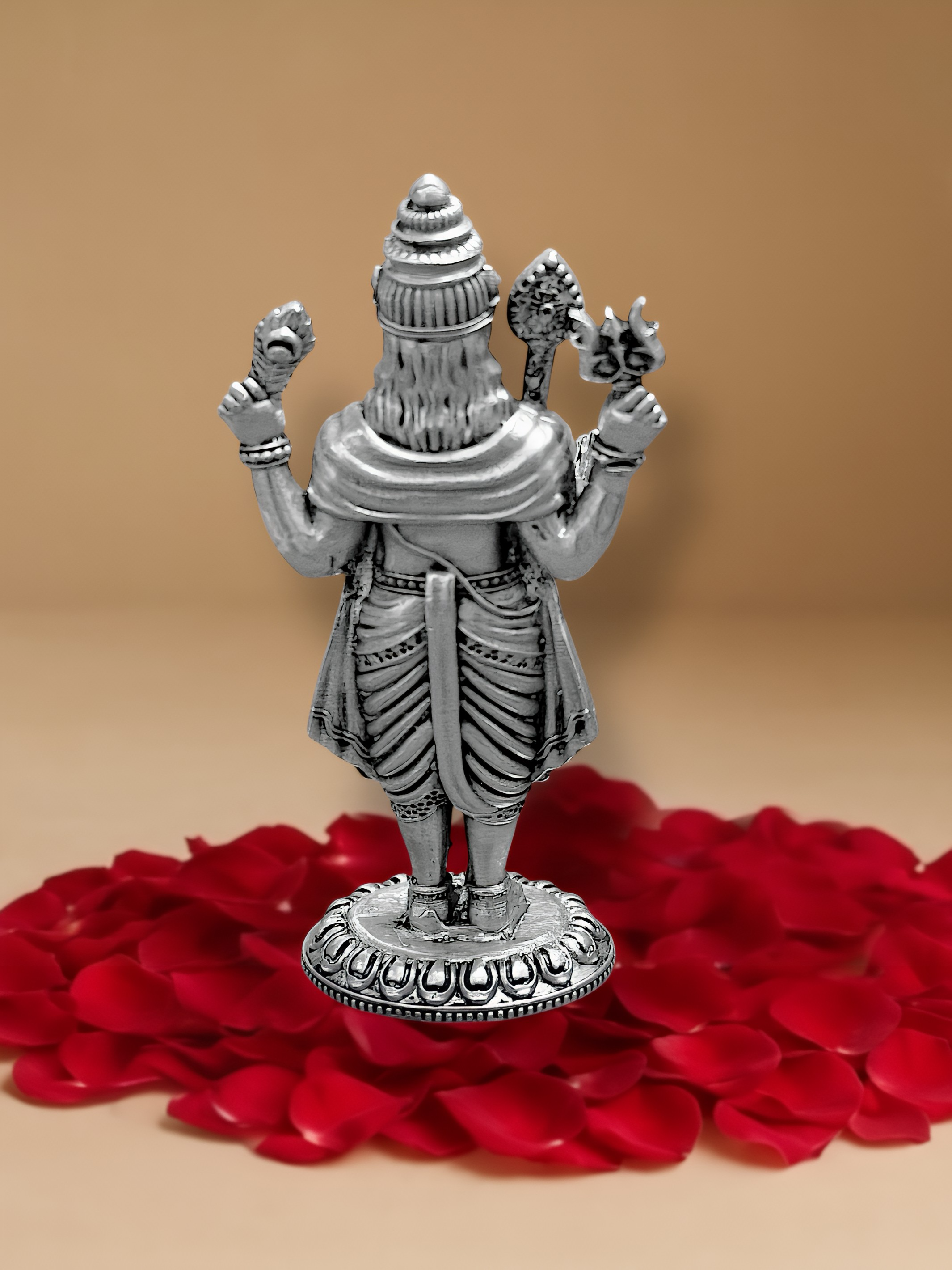 Pure Silver Antique Lord Kartikeya Idol