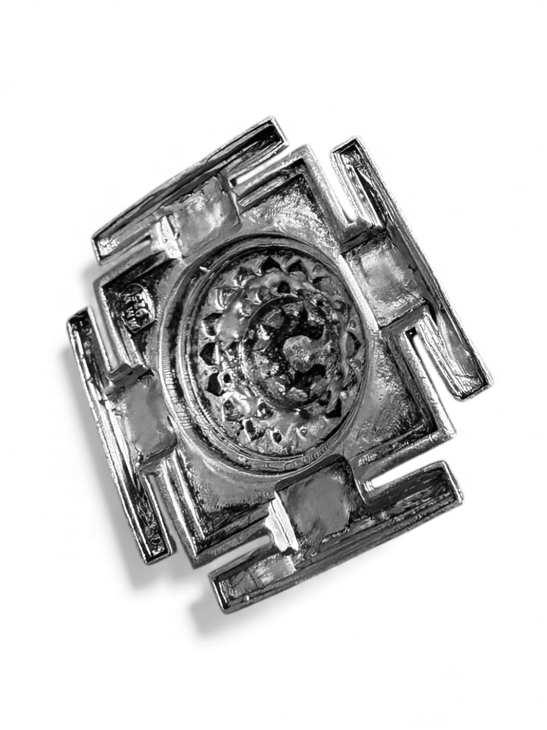 Pure Silver Antique Finish Meru Shree/Sri Yantra Mahalaxmi Yantra