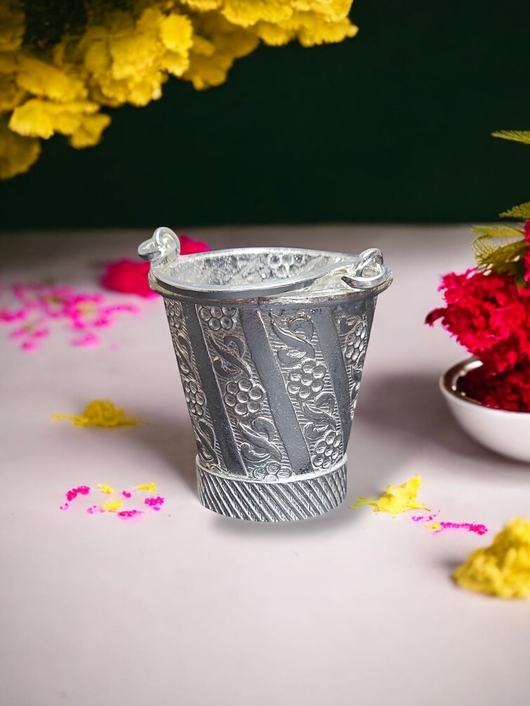 Beautiful Pure Silver Bucket