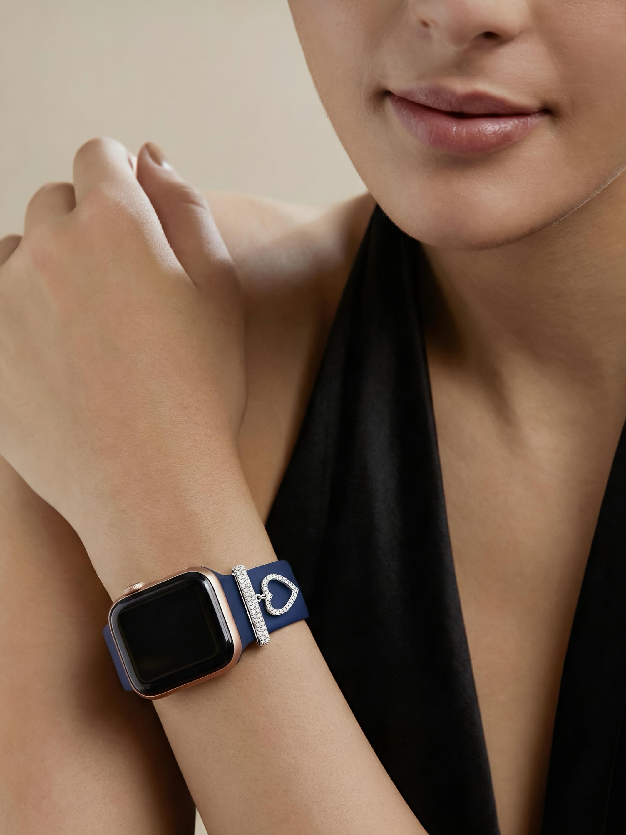 The Sparkling Heart SmartWatch Charm