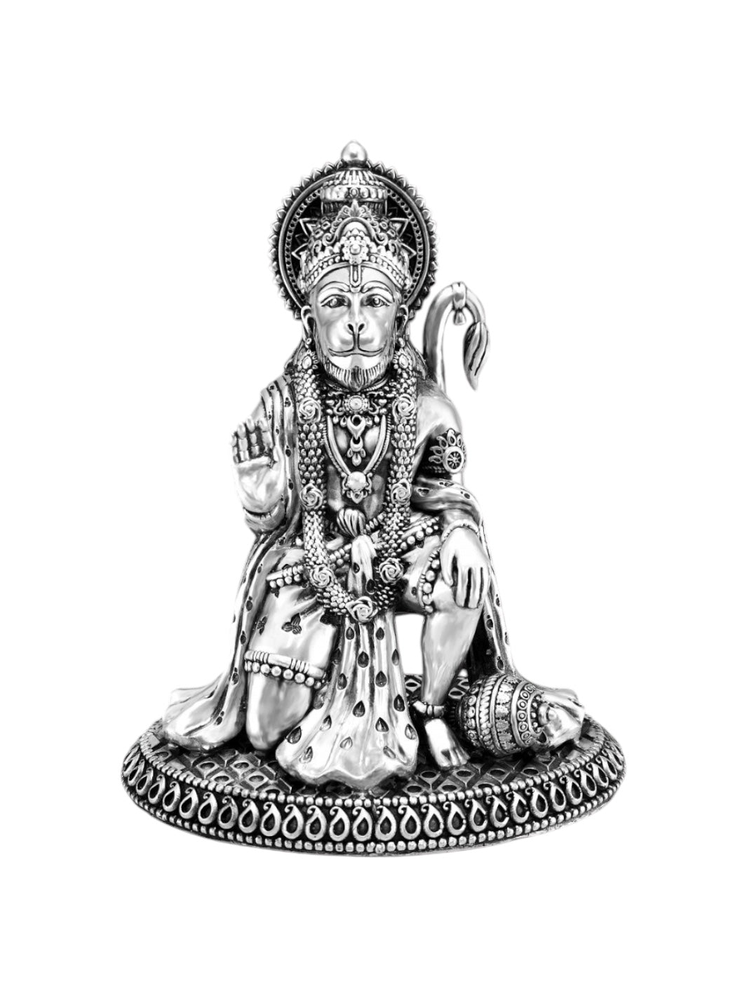 Pure Silver Hanuman Idol