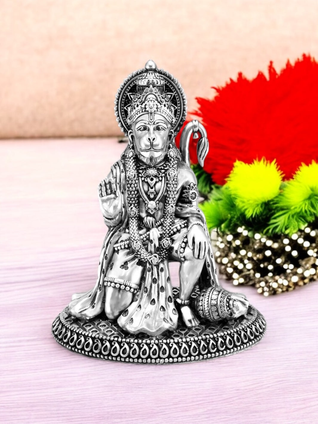 Pure Silver Hanuman Idol