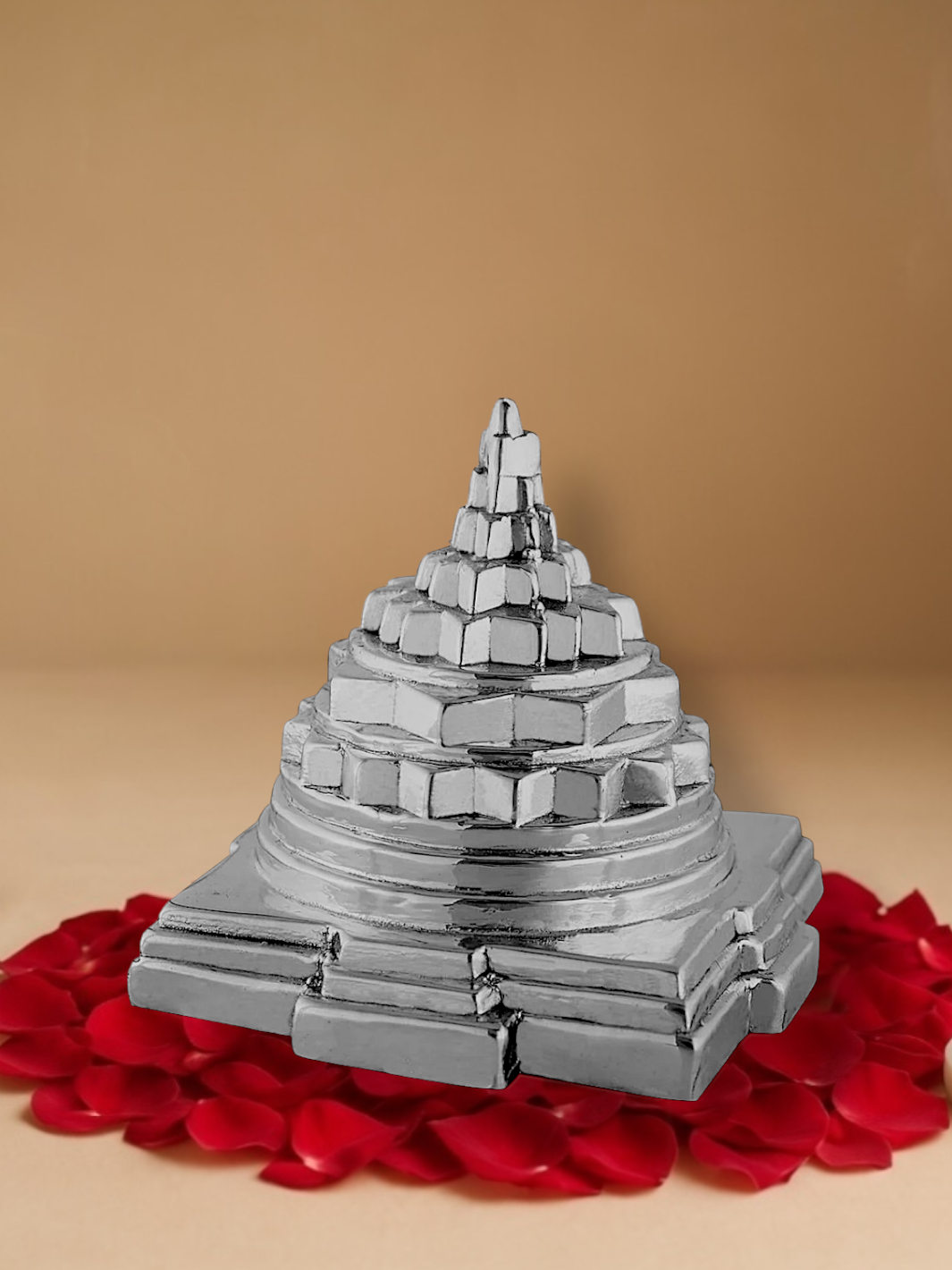 Pure Silver Antique Finish Meru Shree/Sri Yantra Mahalaxmi Yantra