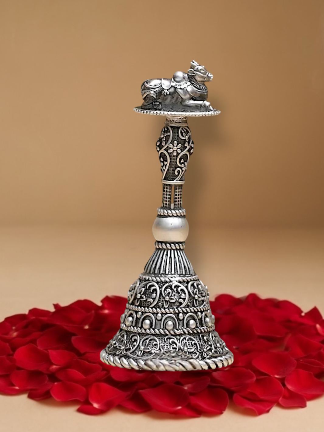 Pure Silver 3D Nandi Bell