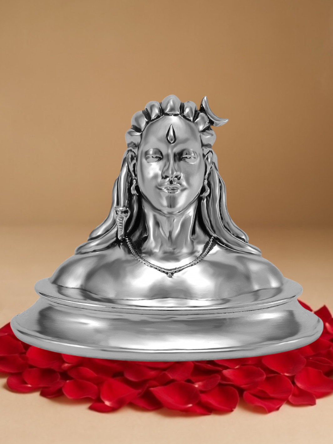 Pure Silver Adiyogi Idol