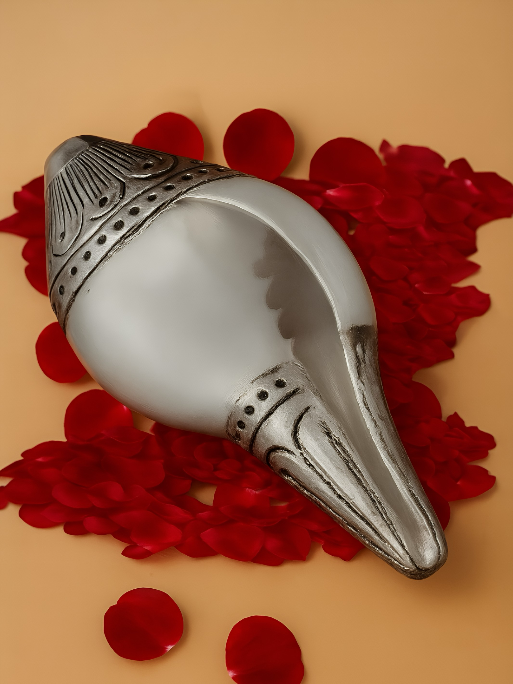 Pure Silver Vamavarti Shankh Conch Shell