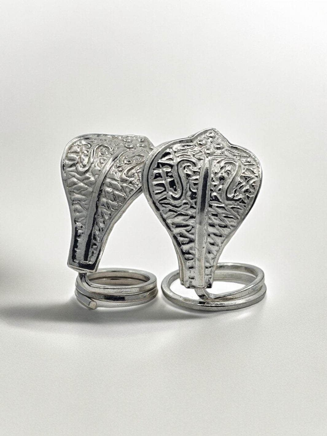 Silver Pair Of  Sheshnaag/Snakes