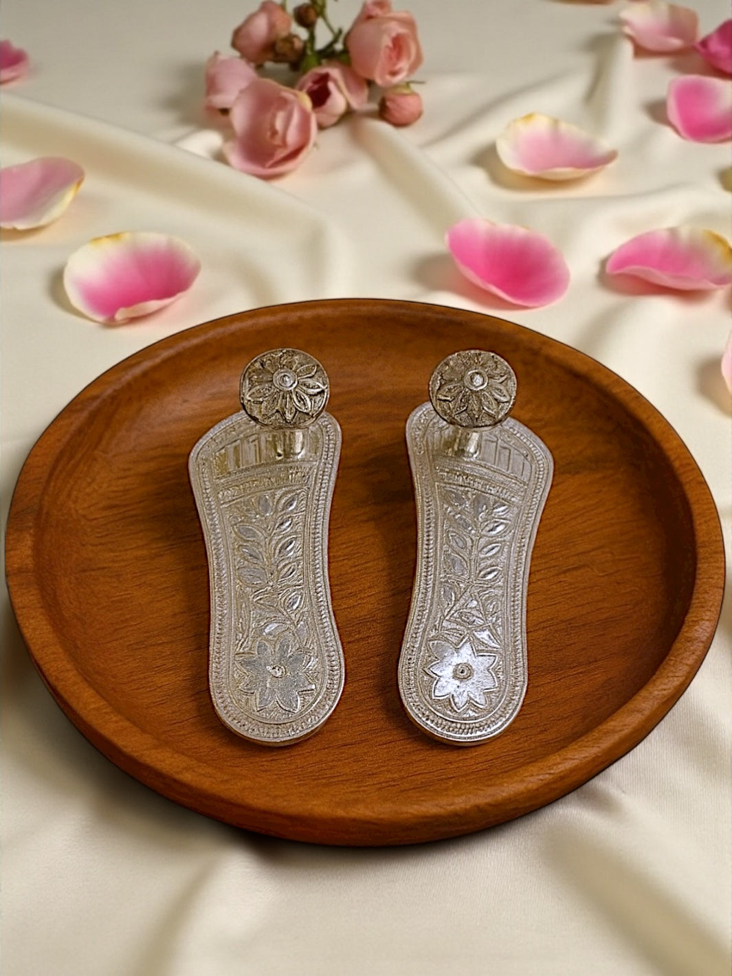 Pure Silver Antique Charan Paduka