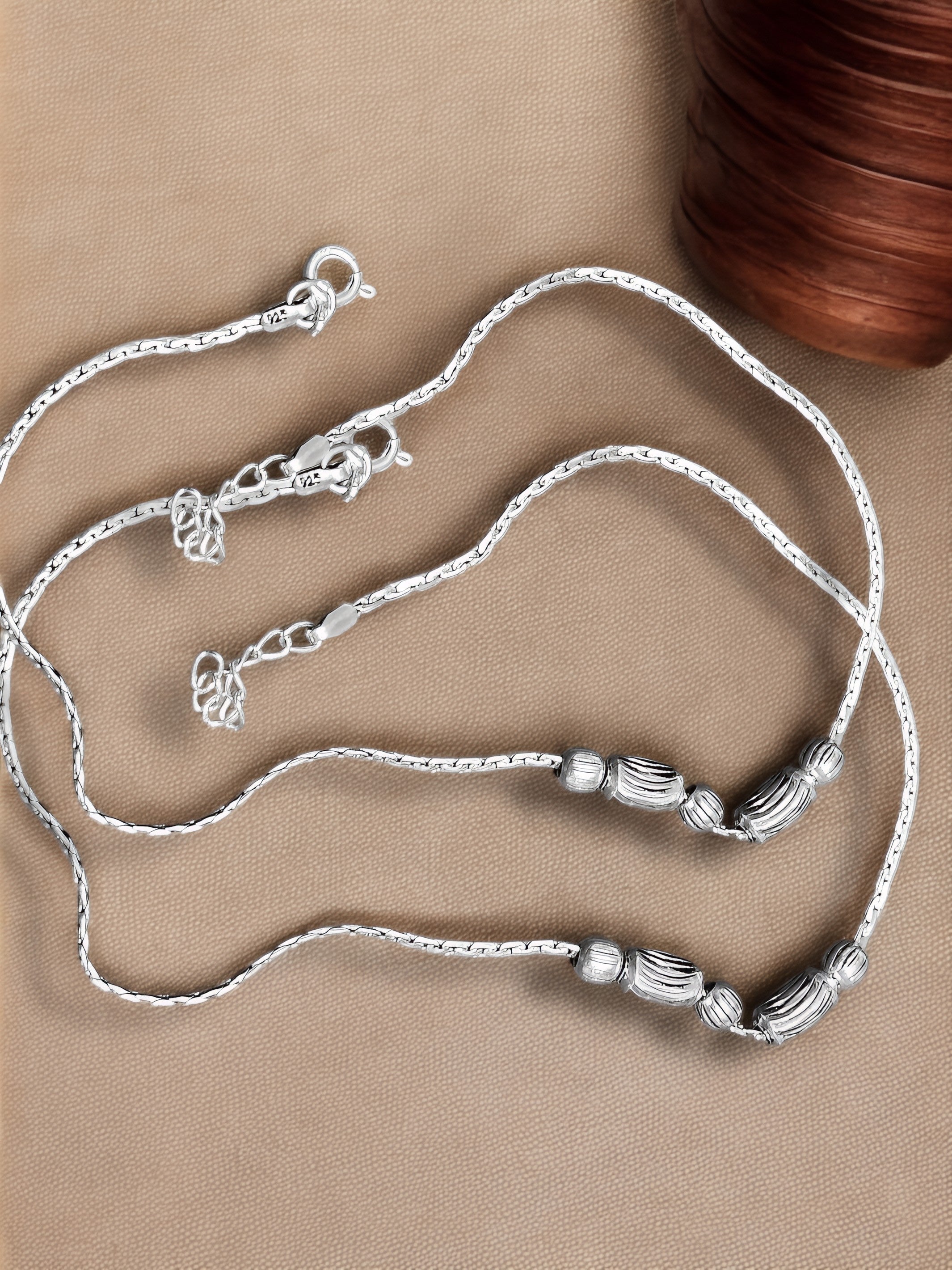 Everyday anklet/ Payal Pair