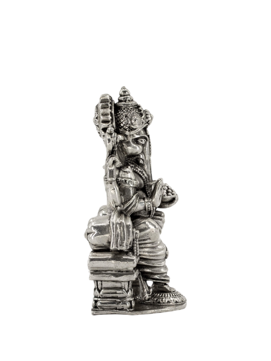 Almighty Lord Ganesh Pure Silver 3d Idol