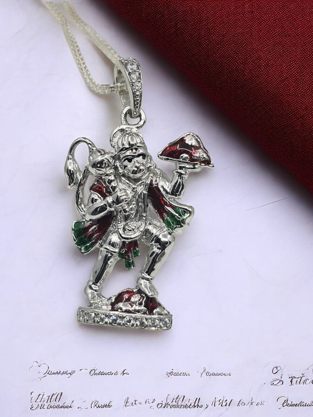 Lord Hanuman Divine Pendant with chain