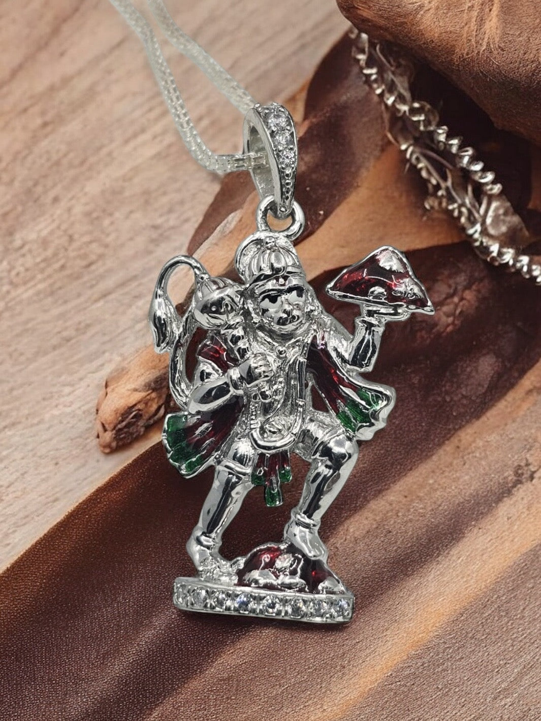 Lord Hanuman Divine Pendant with chain