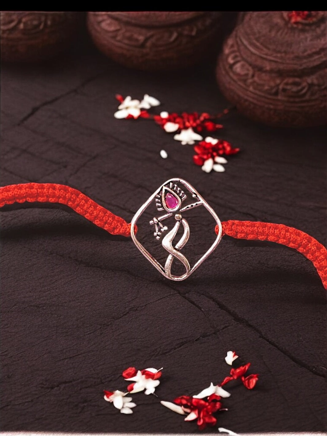 Auspicious Krishna's Basuri Moli Rakhi