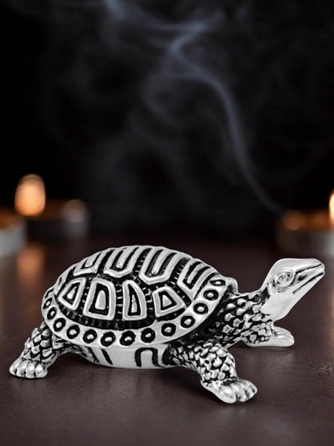 Pure Silver Tortoise Idol