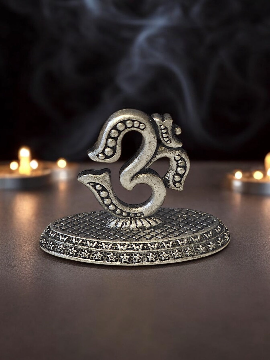 Pure Silver Antique OM symbol