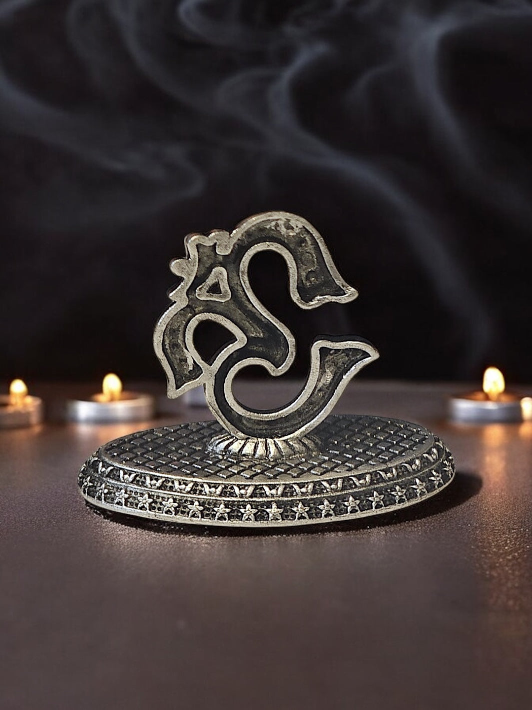 Pure Silver Antique OM symbol