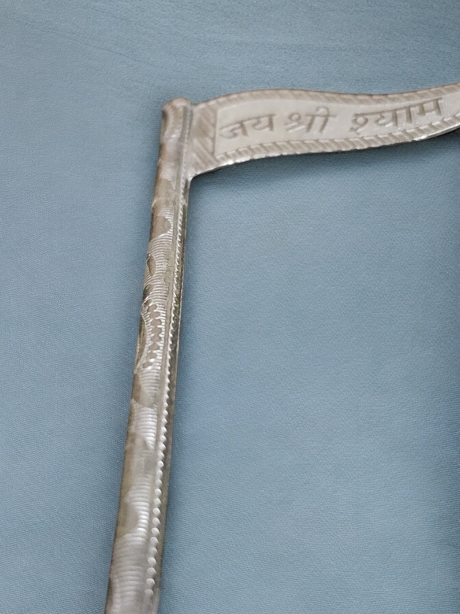 Pure Silver Jai Shree Shyam jhanda/Flag