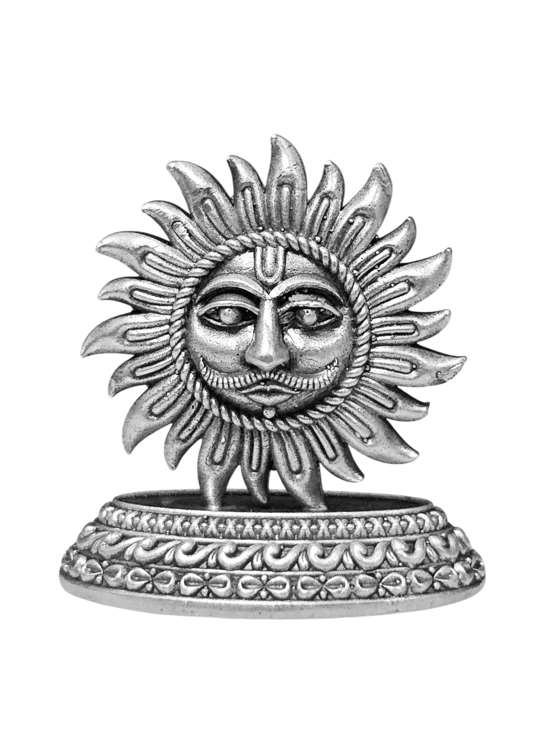 Pure Silver Surya Dev Idol