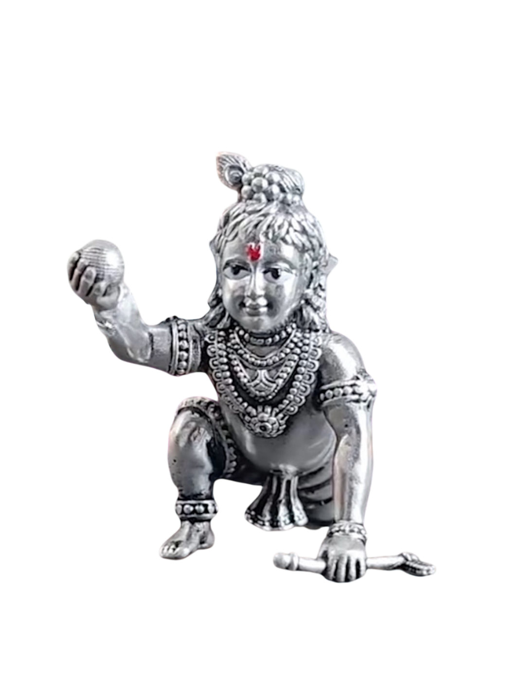 Pure Silver Mini Bal Gopal Krishna Idol