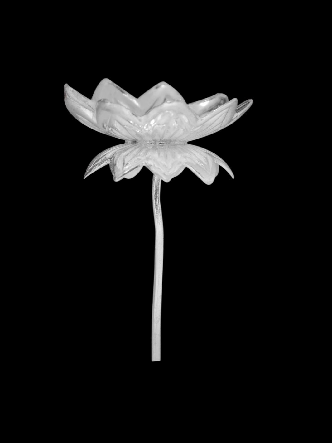 Silver Lotus Flower (5 Pieces)